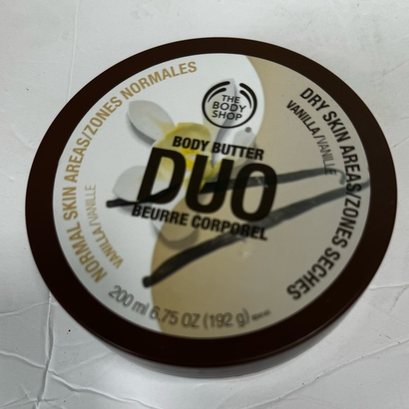 The Body Shop NEW Rare Duo Vanilla Body Butter Dry Normal Full Size 200ml 6.75oz - Picture 2 of 11